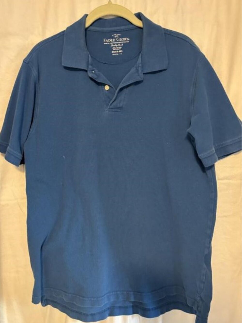 Faded Glory Blue Polo - Size - Medium